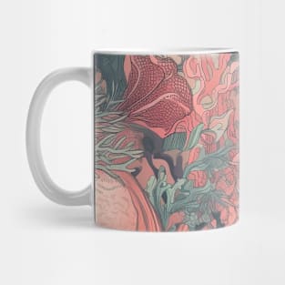 Pastel Coral Design Pattern V2 Mug